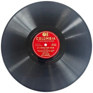 Tony Pastor At A Sidewalk Penny Arcade 10in Shellac 78 RPM Columbia 38142 Vintag